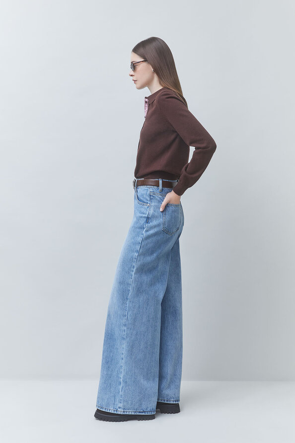 RECIFE Jean large &eacute;vas&eacute; Jeans clair Suncoo