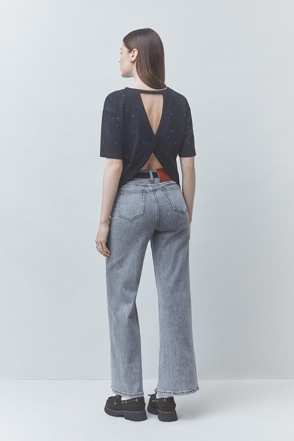 READY Jean gris droit Gris clair Suncoo