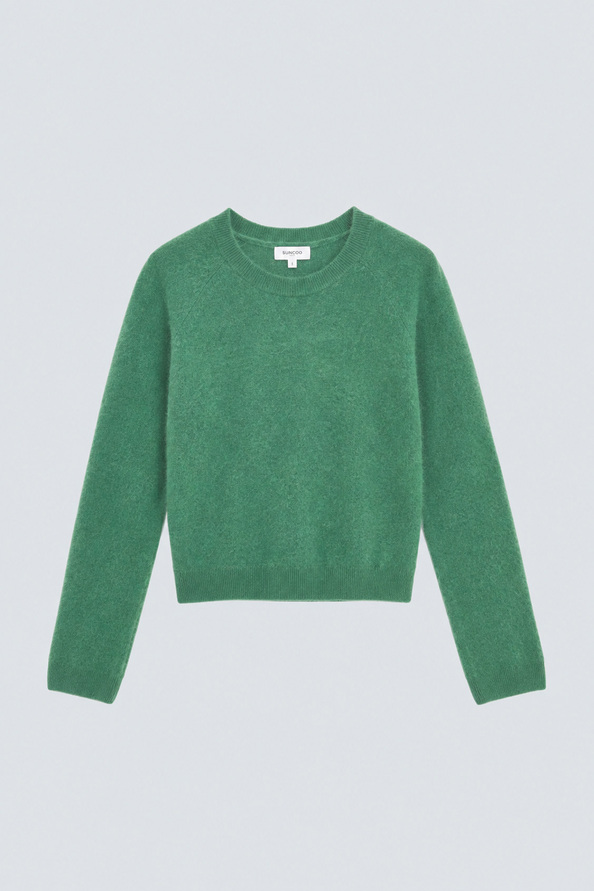 PICADI Pull uni vert en laine Vert Suncoo