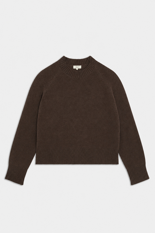 PAULVAR Pull uni caf&eacute; en laine Caf&eacute; Suncoo