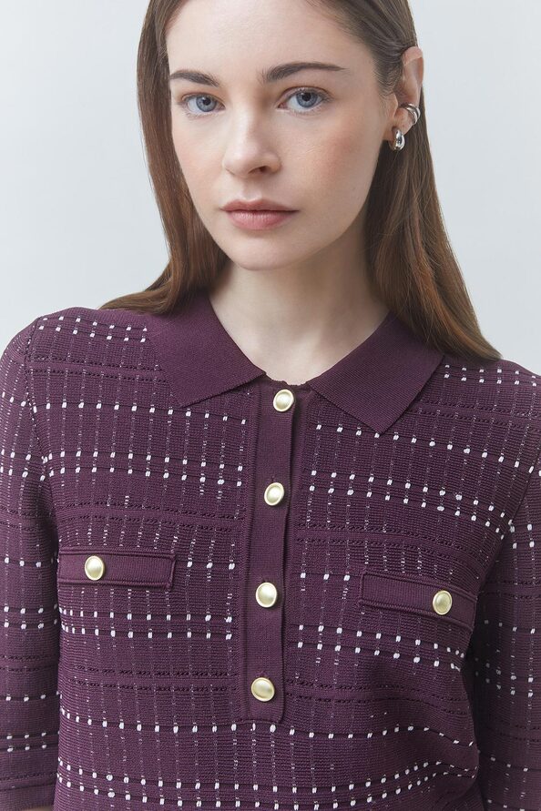 PIXI Polo fantaisie Prune Suncoo
